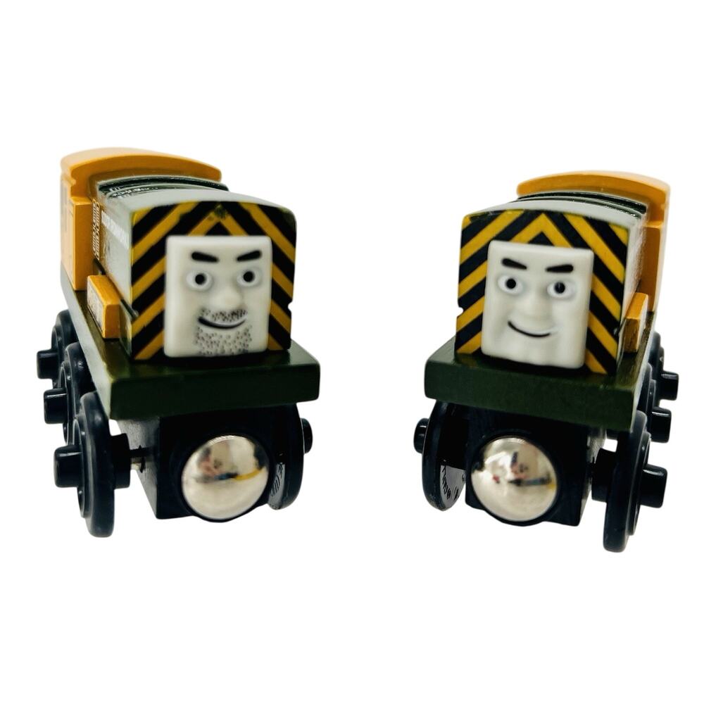 2003 Thomas Wooden Railway Iron ’Arry & Iron Bert Sodor Ironworks Train Pair